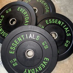100lb Of Bumper Plates 
