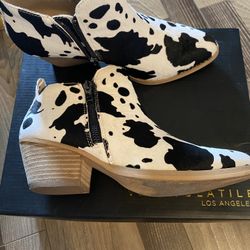 Cowhide Booties
