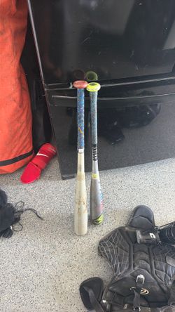 YTH Baseball Gear and bats