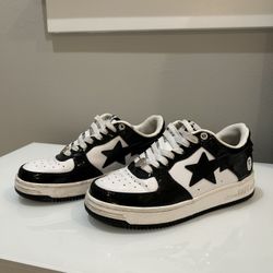 Black & White Bapesta Shoes  (Send Offers)