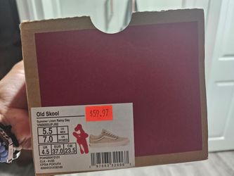 Vans Old Skool Summer Linen Rainy Day Sneakers