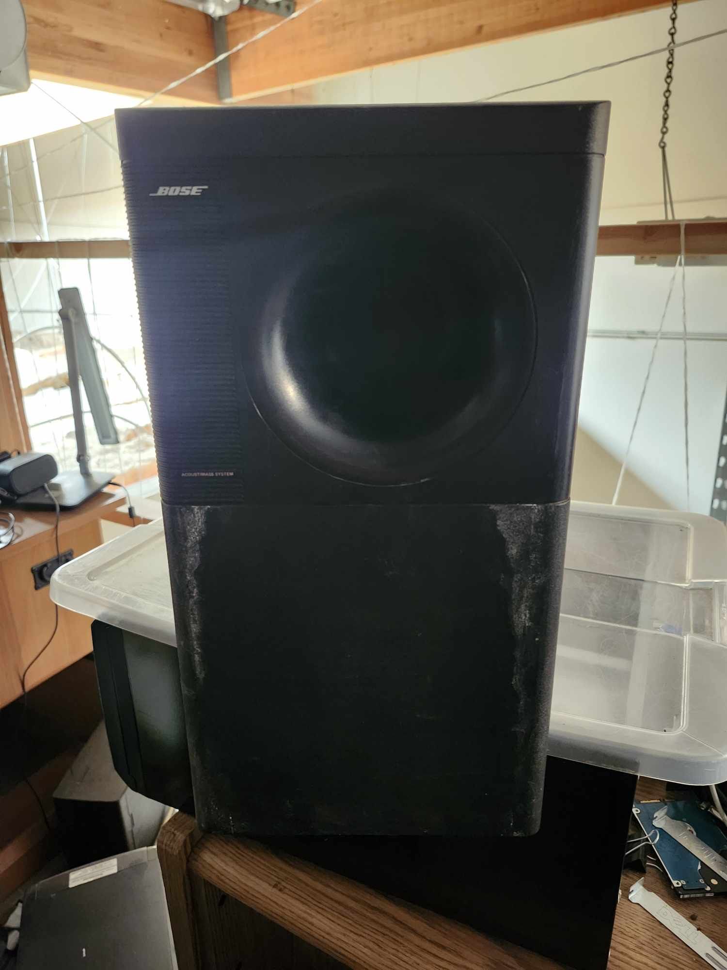 Bose Lifestyle PS48 Black Subwoofer Sub Speaker Tested Working