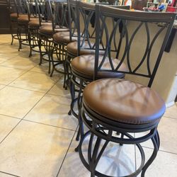 set of 8 new bar stools swivel sturdy 