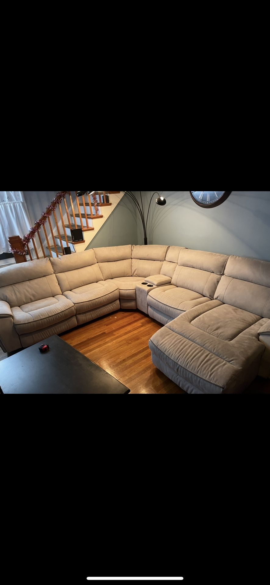Sectional With 3 Way Power Recliners USB Charging