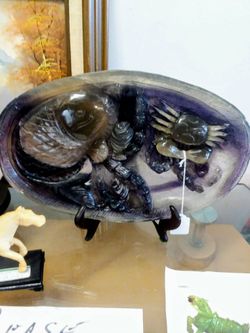 Vintage amethyst sculpture