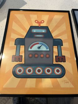 Framed Robot Posters