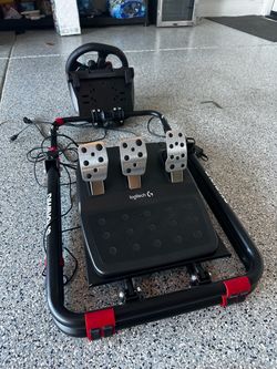 Logitech G29 Racing Wheel & Pedal Shifters w/ Foldable Racing Cockpit - $225 OBO