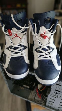 Jordan retro 6 Navy White Red Sneakers
