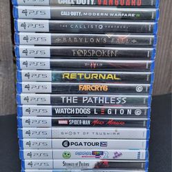 PS5 Games - 22 Game-Lot - New Sealed - See Photos & Description 
