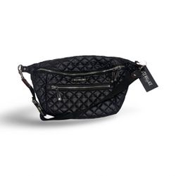 MZ WALLACE Large Crossbody Sling Bag– Black (Braided strap not included)