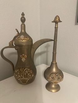 Vintage Gold plated Tea/Coffee pot and incense burner