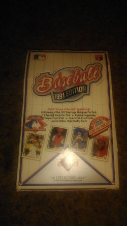 Wax pack baseball cards