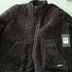 Hurley Cabin Cozy Sherpa Jacket Size L
