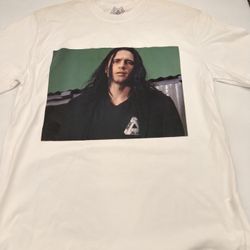 PALACE Wise Up FW19 2019 James Franco Tri-Ferg T Shirt White Large New Tee