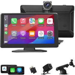 9" Carplay Screen for Car, Support Apple 9" Carplay with 4K DVR & Backup Cam