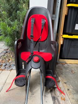 Hamax Caress X1 Child Bike Seat – Rear Mounted – Red & Black