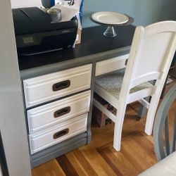 Desk with chair