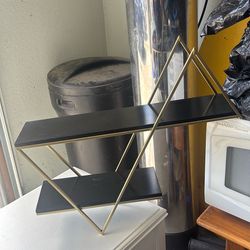 geometric triangle wall shelf
