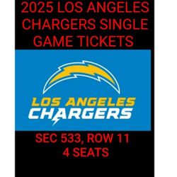 LA CHARGERS GAME TICKETS