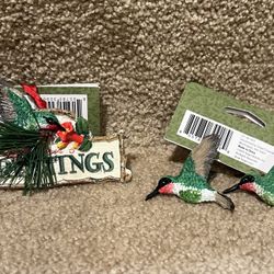 Target  Feathered Friends Birds Hummingbird  W Babies set of 3