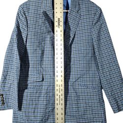 H.Freeman Holland & Sherry Harpers Black & Blue Checkered Tailored Blazer