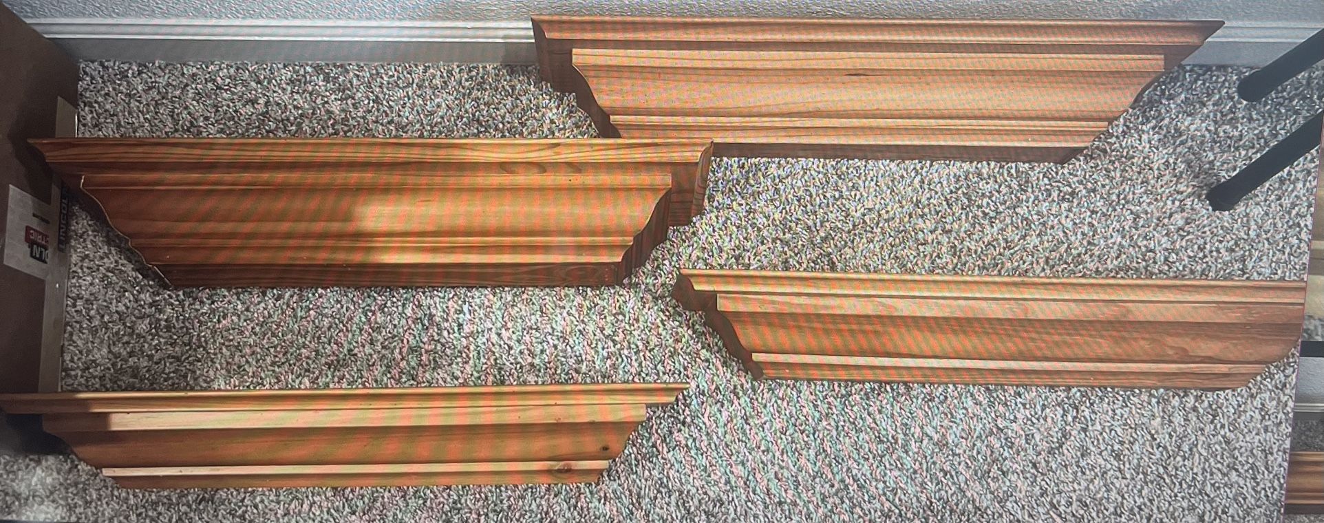 Classic, Wooden, Crown Moulding Style, Floating Shelves