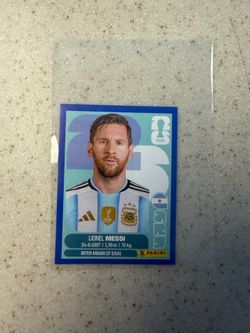 Blue Panini Messi Sticker
