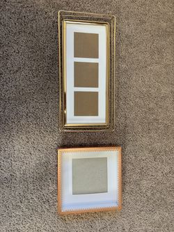 Set of Gold and Copper Picture Frames