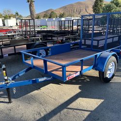 New Carson 5x8 Utility Trailer with Gate 3k gvwr