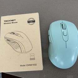 Wireless Mouse (green) With Battery