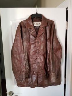 Brown leather jacket from Wilson's leather