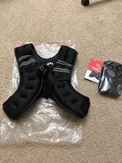 ZELUS 12lb Weighted Vest with Reflective Stripe