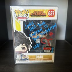 Dabi Funko Pop Signed
