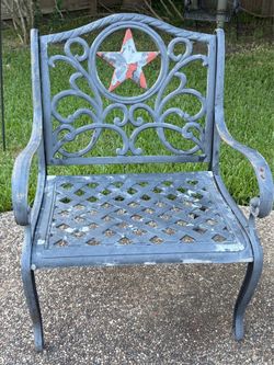 Metal chair and Bench