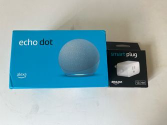 Amazon Echo Dot 4th Gen + Amazon Smart Plug Bundle (Like New)