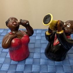 Jazz Singers Salt and Pepper Shakers 