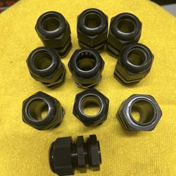 10PCS Waterproof Wire Pass Through Nylon Cable Gland 0.47"-0.7" Dia Cord NPT3/4
