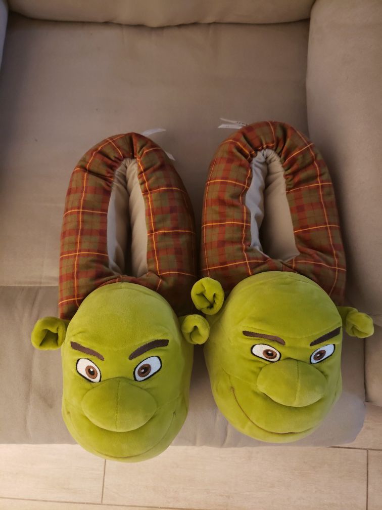 Shrek slippers XXL , brand new