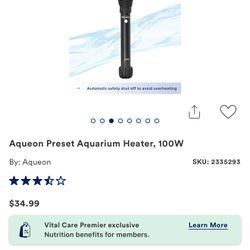 Aqueon Preset Aquarium Heater, 100 W 