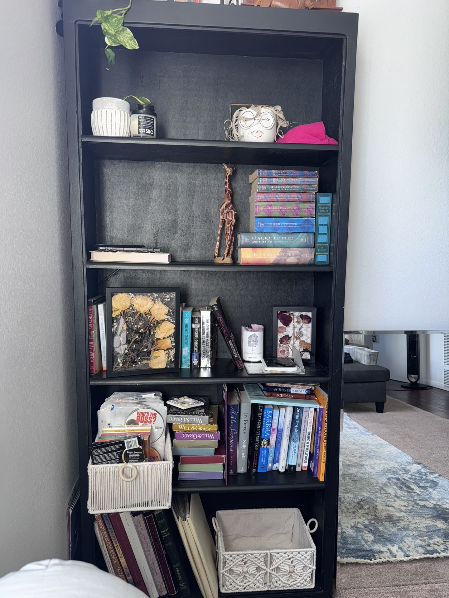 Black Bookshelve