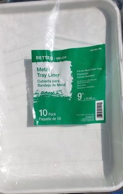 White Plastic Paint Trays
