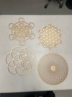 Wooden mandala wall art