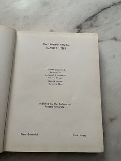 The 1956 “ The Scarlet Letter” Book