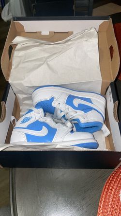 Air Jordan 1 Toddler Sneakers White University Blue