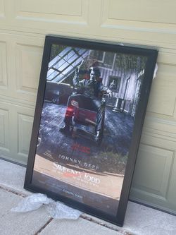 Johnny Depp In Sweeney Todd Movie Poster framed