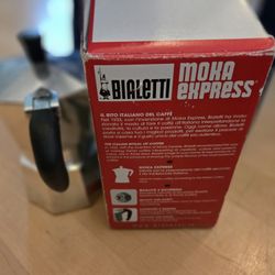 New in Box Bialetti Moka Express Espresso Maker