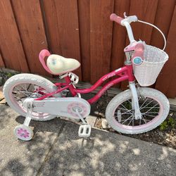 RoyalBaby Stargirl 16" Kids Bicycle with Kickstand and Training Wheels 