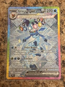 Pokemon Prismatic evolutions Glaceon special illustration rare