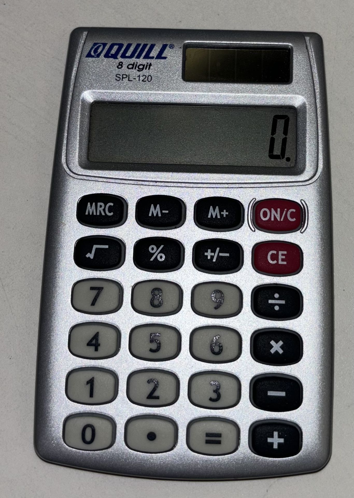 Quill 8 Digit Pocket Calculator SPL-120