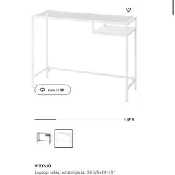 Thin IKEA desk -WHITE like new 